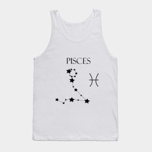 Pisces Zodiac Horoscope Constellation Sign Tank Top